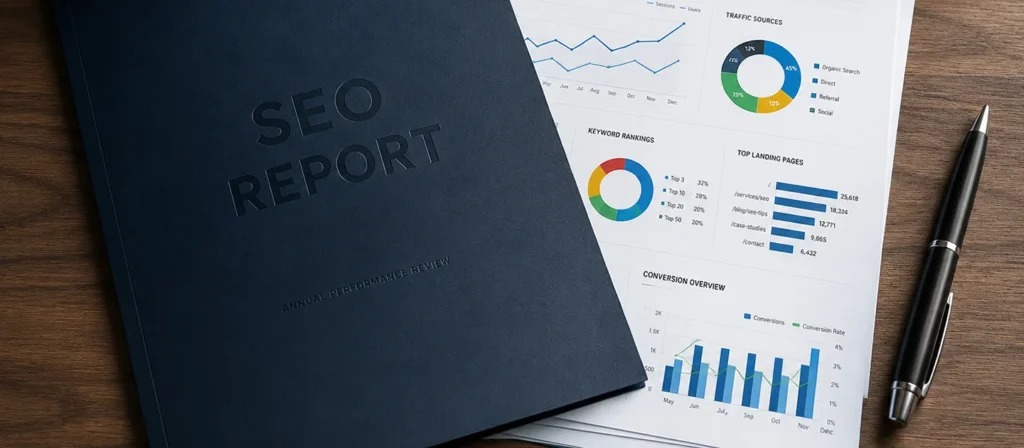 SEO consultants report several metrics