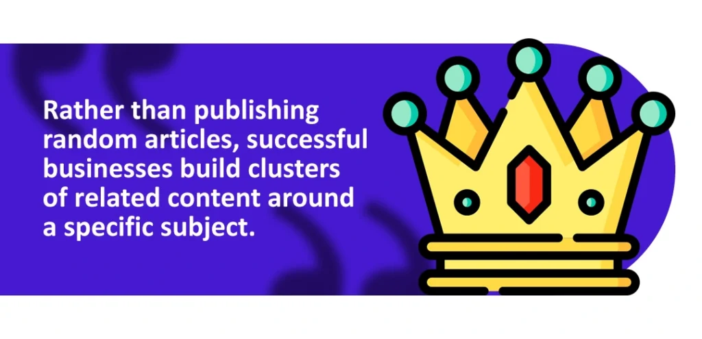 successful businesses create content clusters